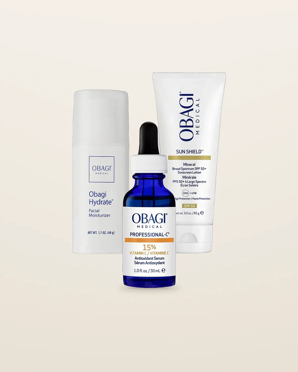 Daily Defence Set, Obagi and skincare routine set from Dr Ed Robinson Clinics