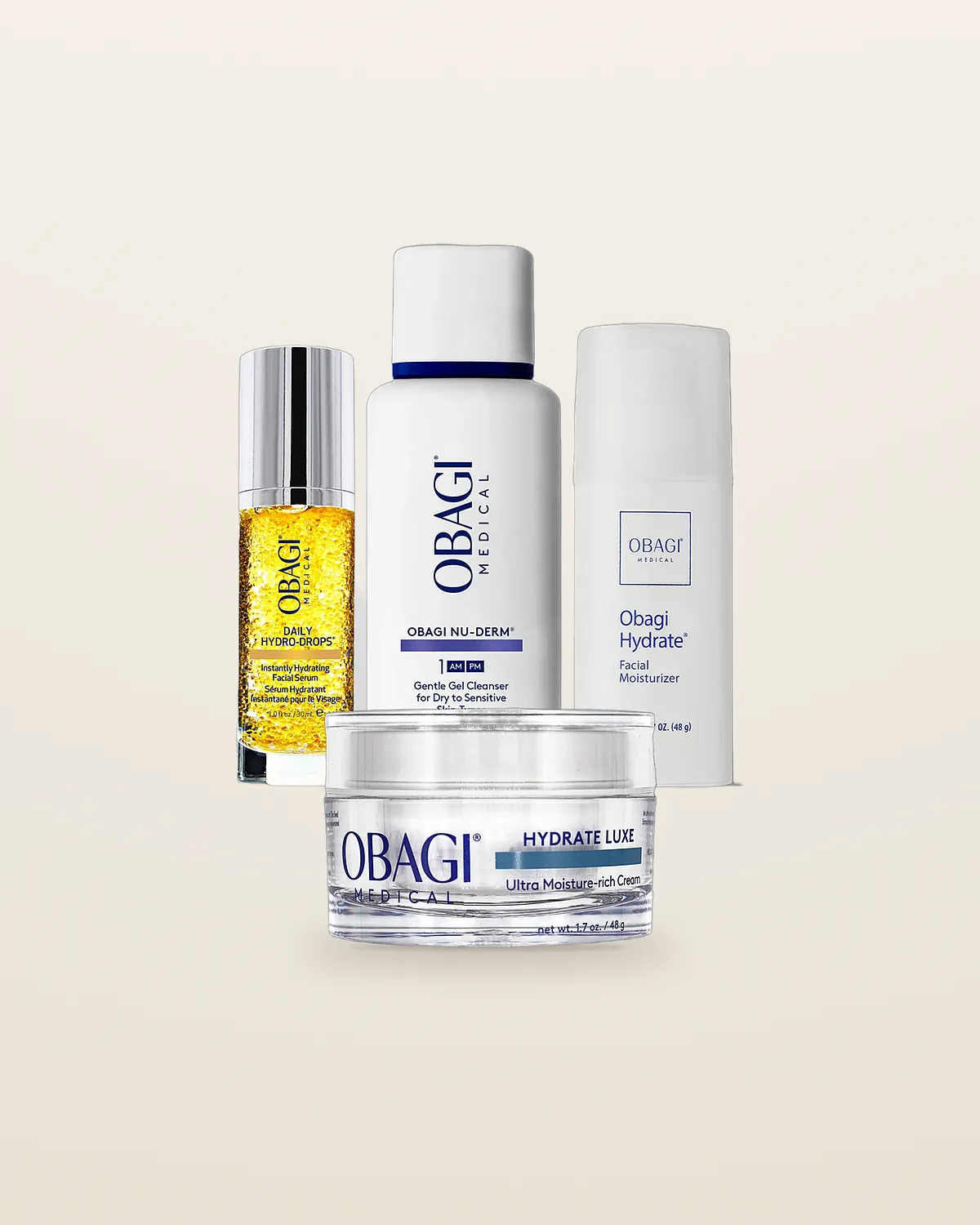 Hydration Routine, Obagi and skincare routine set from Dr Ed Robinson Clinics