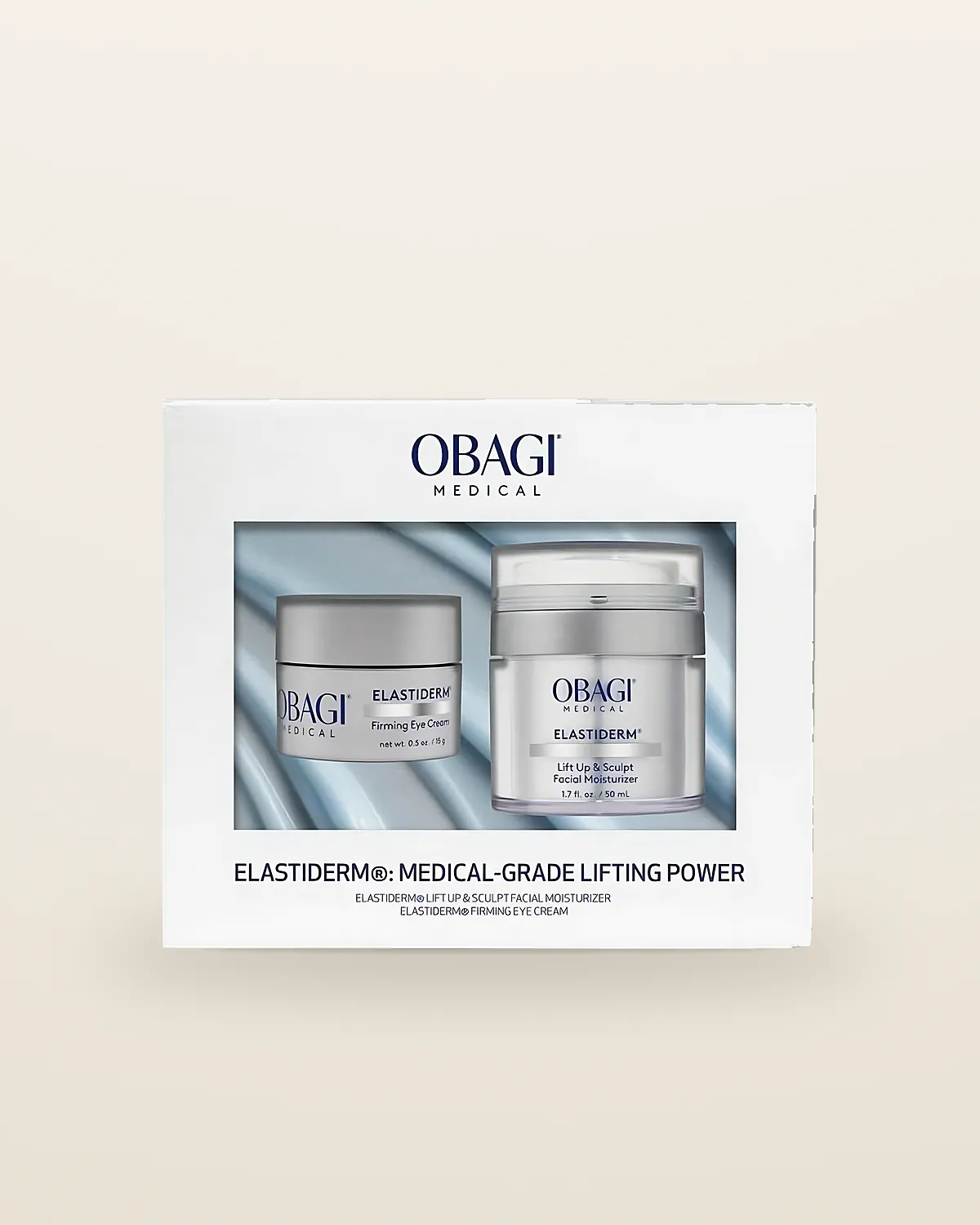 Obagi ELASTIderm® Sculpt & Eye Kit box with Lift Up & Sculpt Facial Moisturiser 50ml and Firming Eye Cream 15g